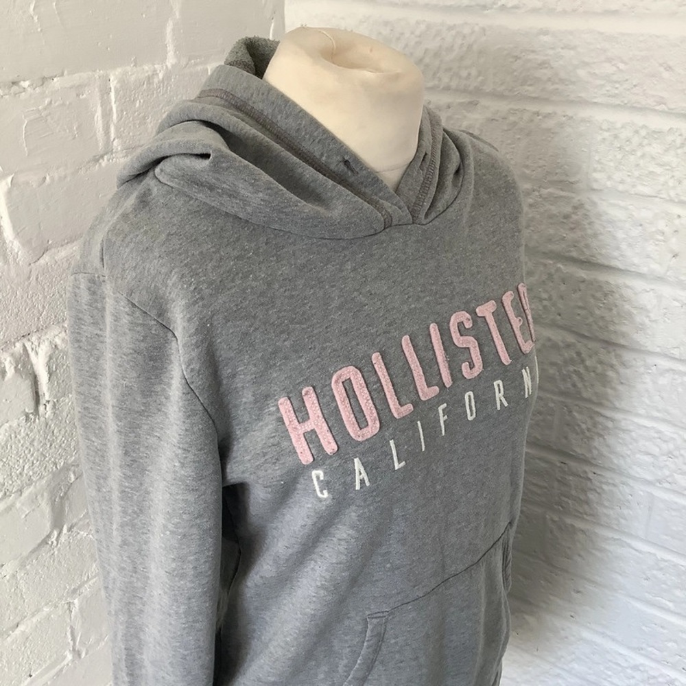Hollister Hoodie - Size M - Grey & Pink - Cotton - P2P 20โ - Picture 4 of 6